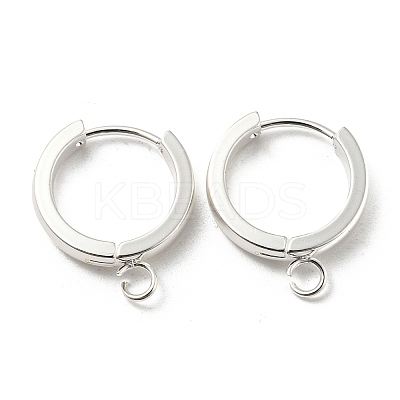 201 Stainless Steel Huggie Hoop Earrings Findings STAS-A167-01N-S-1