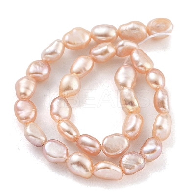 Natural Cultured Freshwater Pearl Beads Strands PEAR-P062-24C-X-1