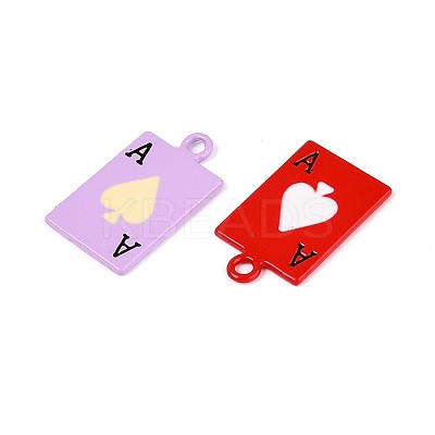 Spary Painted Alloy Pendants FIND-N005-73-1