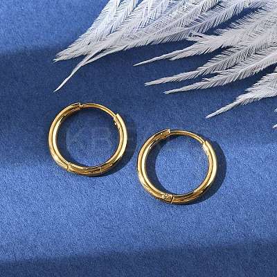 PVD Vacuum Plating 304 Stainless Steel Huggie Hoop Earrings for Women LS-EJEW-F280-07B-G-1