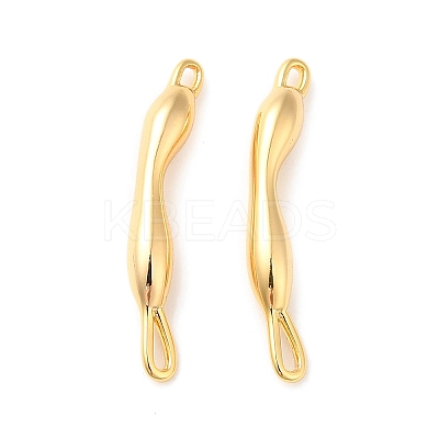 Brass Connector Charms KK-P239-01G-1