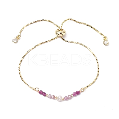 Brass Chain Bracelet BJEW-JB11700-1