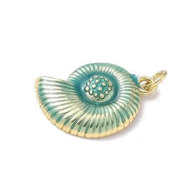 Sea Animals Brass Enamel Pendants KK-B155-02C-05G-1