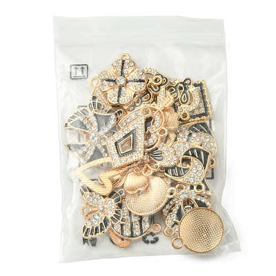 28Pcs 11 Styles Alloy Enamel Pendants FIND-FS0003-24-1