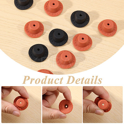 20Pcs 2 Colors Silicone Beads SIL-CA0004-54-1