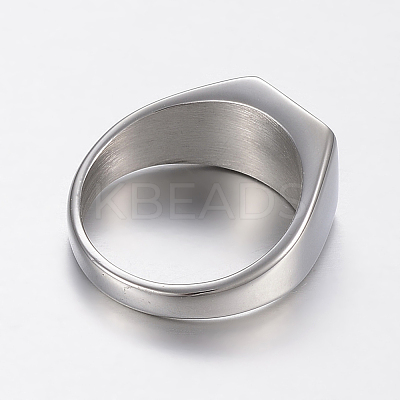 Tarnish Resistant 304 Stainless Steel Finger Rings RJEW-H125-22P-1