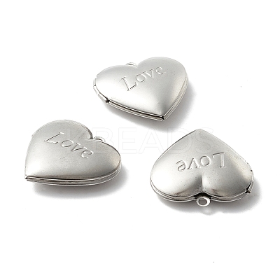 Tarnish Resistant 304 Stainless Steel Diffuser Locket Pendants LS-STAS-K002-06P-1