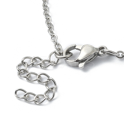 Tarnish Resistant 304 Stainless Steel Braided Macrame Pouch Empty Stone Holder for Pendant Necklace Making NJEW-TA00078-1