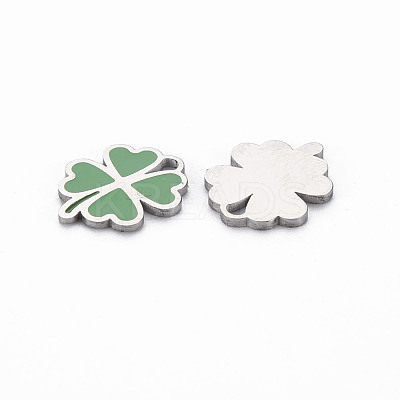 316 Surgical Stainless Steel Enamel Charms STAS-N097-080P-NR-1