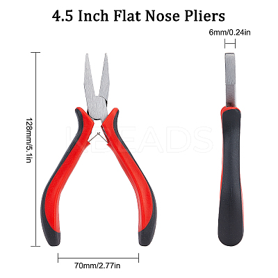 1Pc Carbon Steel Jewelry Pliers for Jewelry Making Supplies AJEW-SC0001-42-1