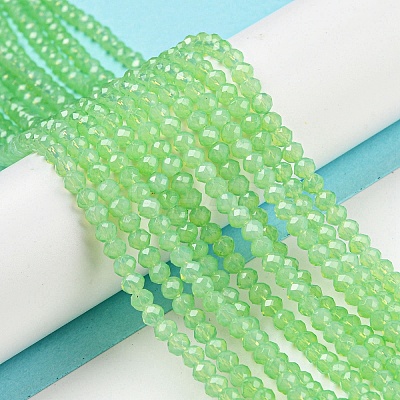 Baking Paint Transparent Glass Beads Strands DGLA-A034-J3mm-B09-1