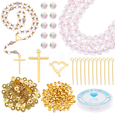 DIY Beaded Religion Necklace Making Kits DIY-PH0008-37-1
