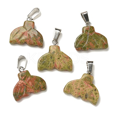 Natural & Synthetic Mixed Gemstone Pendants G-Z067-01P-01-1