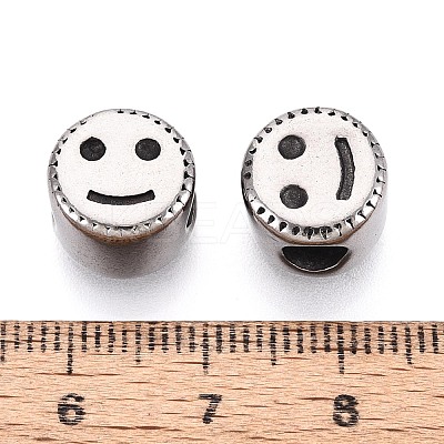304 Stainless Steel European Style Large Hole Beads STAS-T072-103AS-1