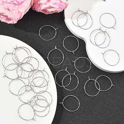 SHEGRACE Brass Hoop Earring Findings XGRPCH798-217P-1