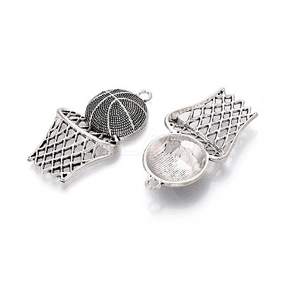 Tibetan Style Alloy Pendants TIBE-N014-02AS-1