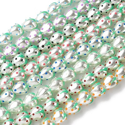 Baking Paint Baking Paint Glass Beads LAMP-Z014-02-1