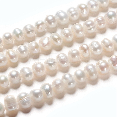 Natural Cultured Freshwater Pearl Beads Strands PEAR-I004-06-01A-1