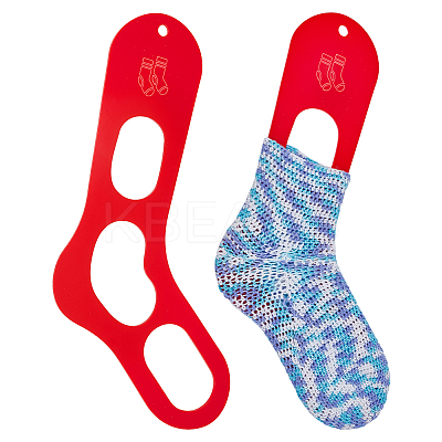 Acrylic Socks Template OACR-WH0111-104A-02-1