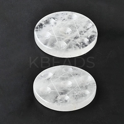 7Pcs 2 Styles Chakra Natural Quartz Crystal Base Seven Star Group Display Decorations DJEW-K031-01B-01-1