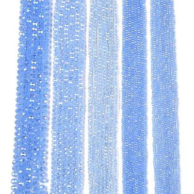 Electroplate Glass Beads Strands EGLA-A044-J4mm-B03-1