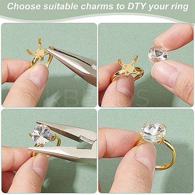 1Pc Adjustable 925 Sterling Silver Ring Findings STER-BC0002-38G-1