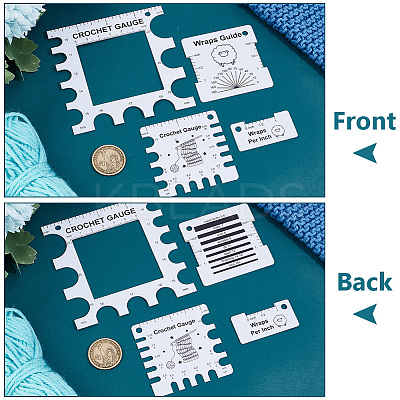 8Pcs PVC Sewing Rulers DIY-NB0012-39-1