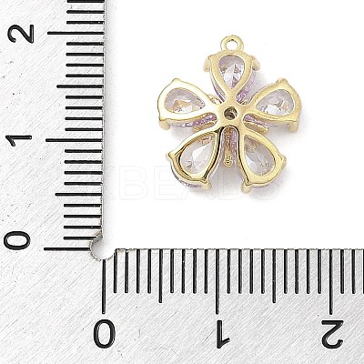 Brass Micro Pave Cubic Zirconia Pendants LS-KK-S514-02D-G-1