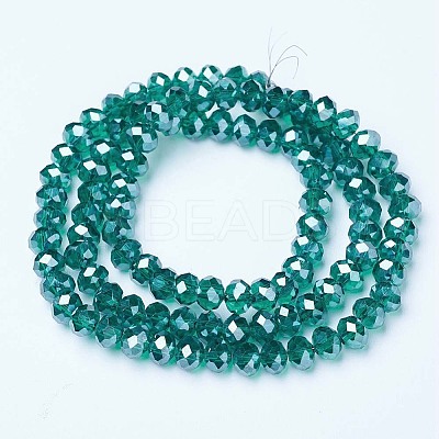 Electroplate Glass Beads Strands EGLA-A044-T1mm-A18-1