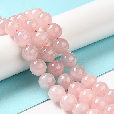 Natural Madagascar Rose Quartz Beads Strands G-F641-01-E-1