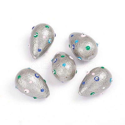 Paint Sprayed Shell Pearl Beads BSHE-I010-09-1