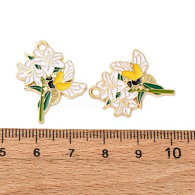 Alloy Enamel Pendants X1-FIND-H051-07G-1