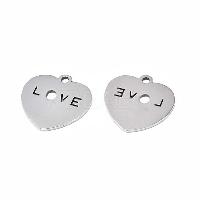 Non-Tarnish 201 Stainless Steel Charms STAS-N095-074-1