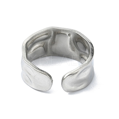 304 Stainless Steel Cuff Rings RJEW-M019-39P-1