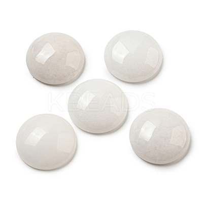 Natural White Jade Cabochons G-C115-02A-38-1