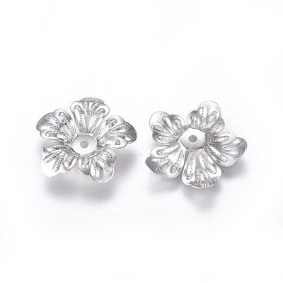 Tarnish Resistant 5-Petal 316 Surgical Stainless Steel Bead Caps LS-X-STAS-G196-04P-1