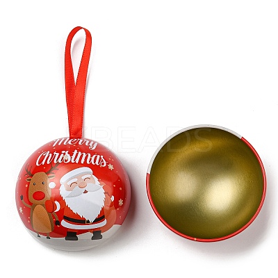 Tinplate Round Ball Candy Storage Favor Boxes LS-CON-Q041-01A-1