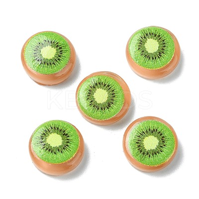 Fruit Series Opaque Resin Cabochons CRES-Q006-01G-1