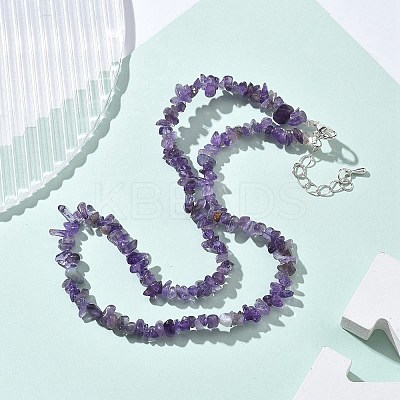 Natural Supper 7 Rutilated Quartz Chip Beaded Necklaces for Men Women NJEW-G159-01U-1