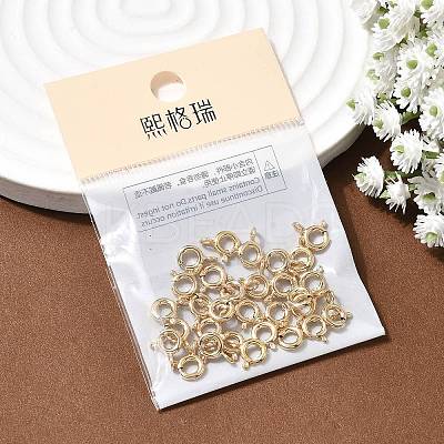 SHEGRACE Brass Spring Ring Clasps XGR0017G-46G-1