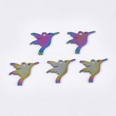 Ion Plating(IP) 304 Stainless Steel Charms STAS-Q201-JN219-1