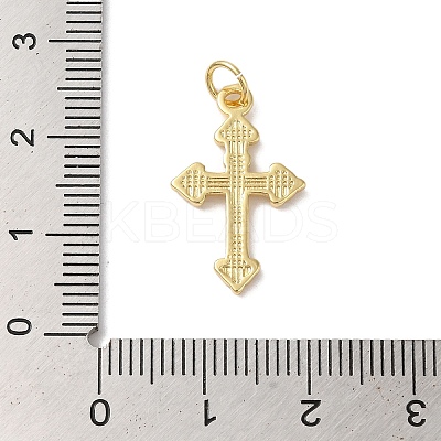 Rack Plating Brass & Cubic Zirconia Pendants KK-L216-054G-02-1