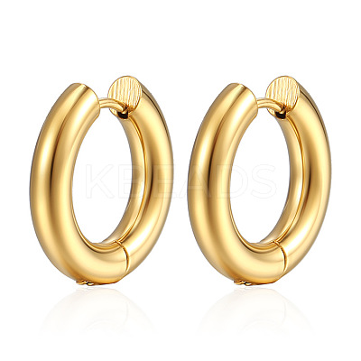 304 Stainless Steel Huggie Hoop Earrings LS-PW-WG92571-27-1