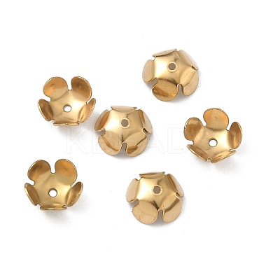 304 Stainless Steel Bead Caps STAS-P448-09L-G-1