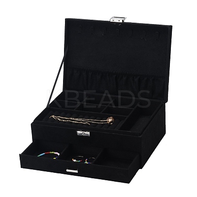 Velvet & Wood Jewelry Boxes VBOX-I001-04A-1