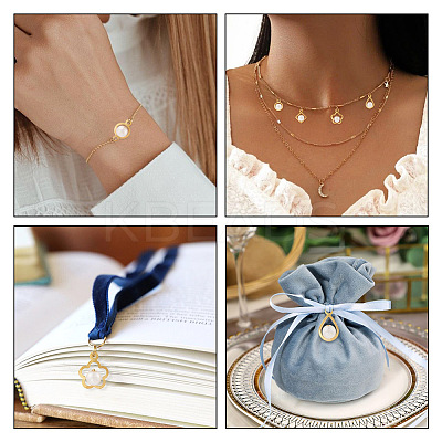 72Pcs 12 Styles ABS Plastic Imitation Pearls Charms/Connector Charms FIND-TA0003-16-1