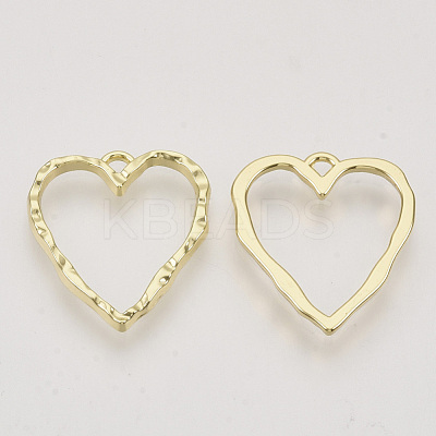 Rack Plating Alloy Open Back Bezel Pendants X-PALLOY-N150-36-1