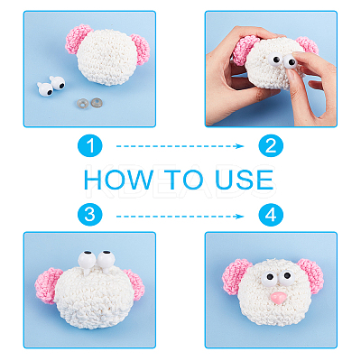 20Pcs Craft Resin Doll Safety Eyes DIY-AR0002-95-1
