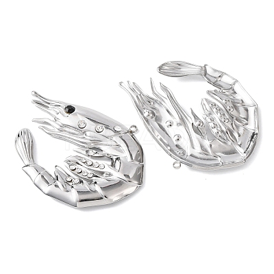 304 Stainless Steel with Rhinestone Pendants LS-STAS-Z177-05P-1