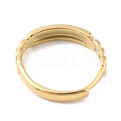 304 Stainless Steel Rectangle with Word Love Adjustable Rings for Valentine's Day RJEW-D002-39G-1